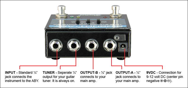 Radial BigShot ABY True-Bypass Switcher - Available at Lark Guitars