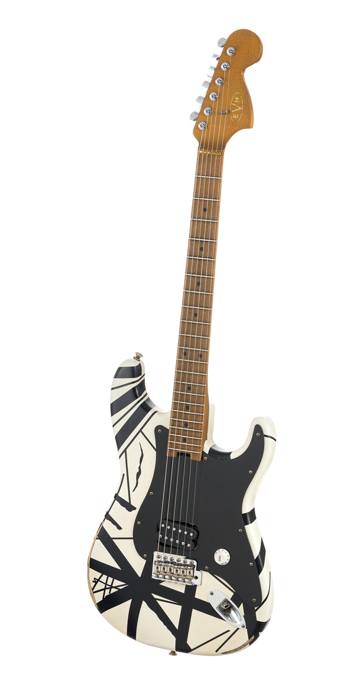 EVH Striped Series '78 Eruption - Black / White Stripes Relic (877)