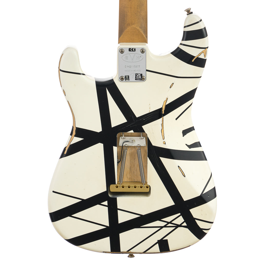 EVH Striped Series '78 Eruption - Black / White Stripes Relic (877)