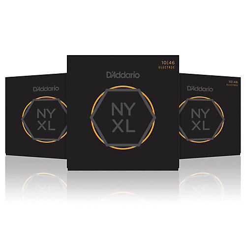 D'Addario NYXL1046-3P Nickel Wound Regular Light Electric Strings 10-46 - 3-Pack - Available at Lark Guitars