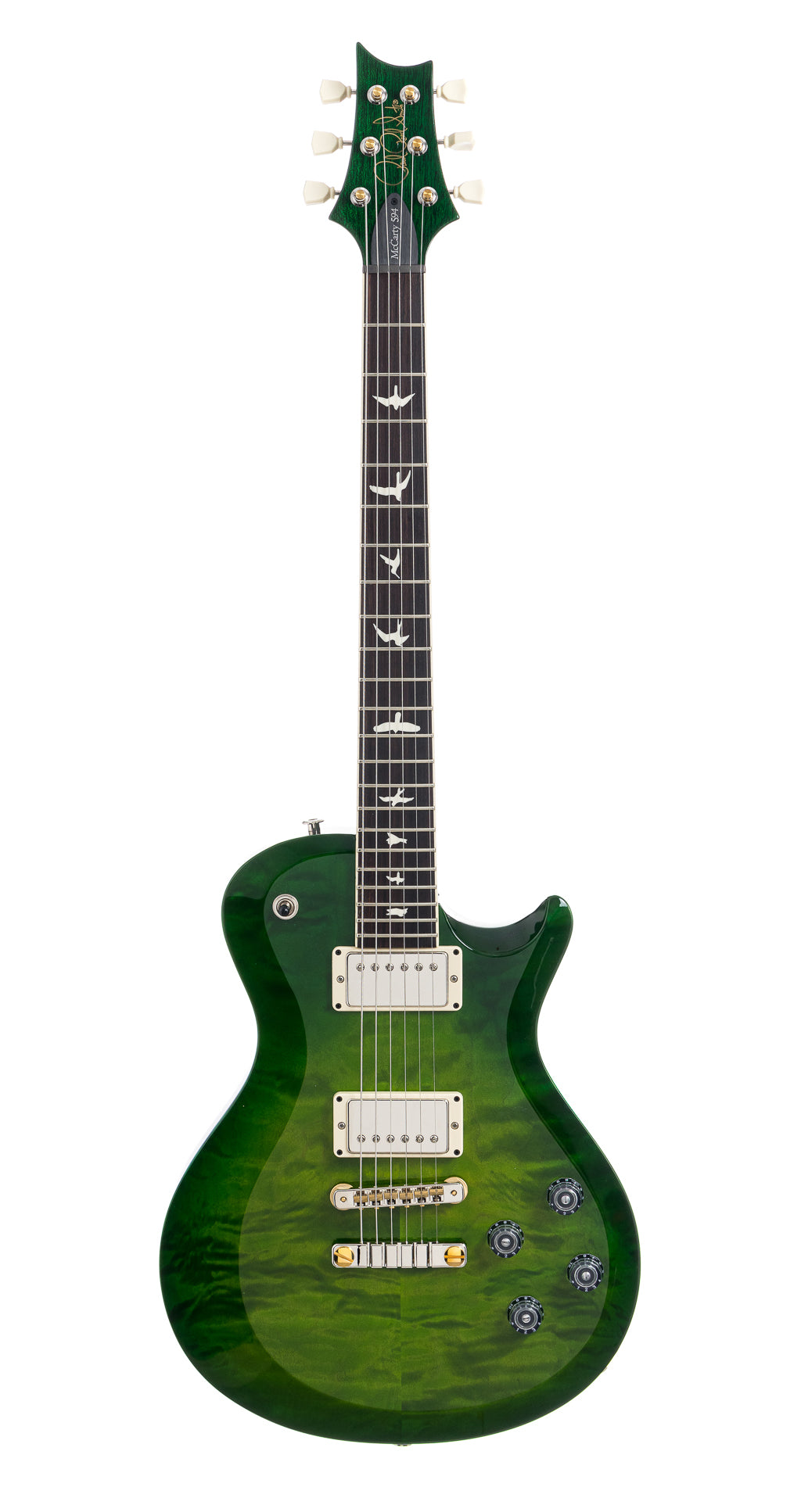 PRS S2 Singlecut McCarty 594 Quilt Maple - Lark Custom - Eriza Verde Burst (142)