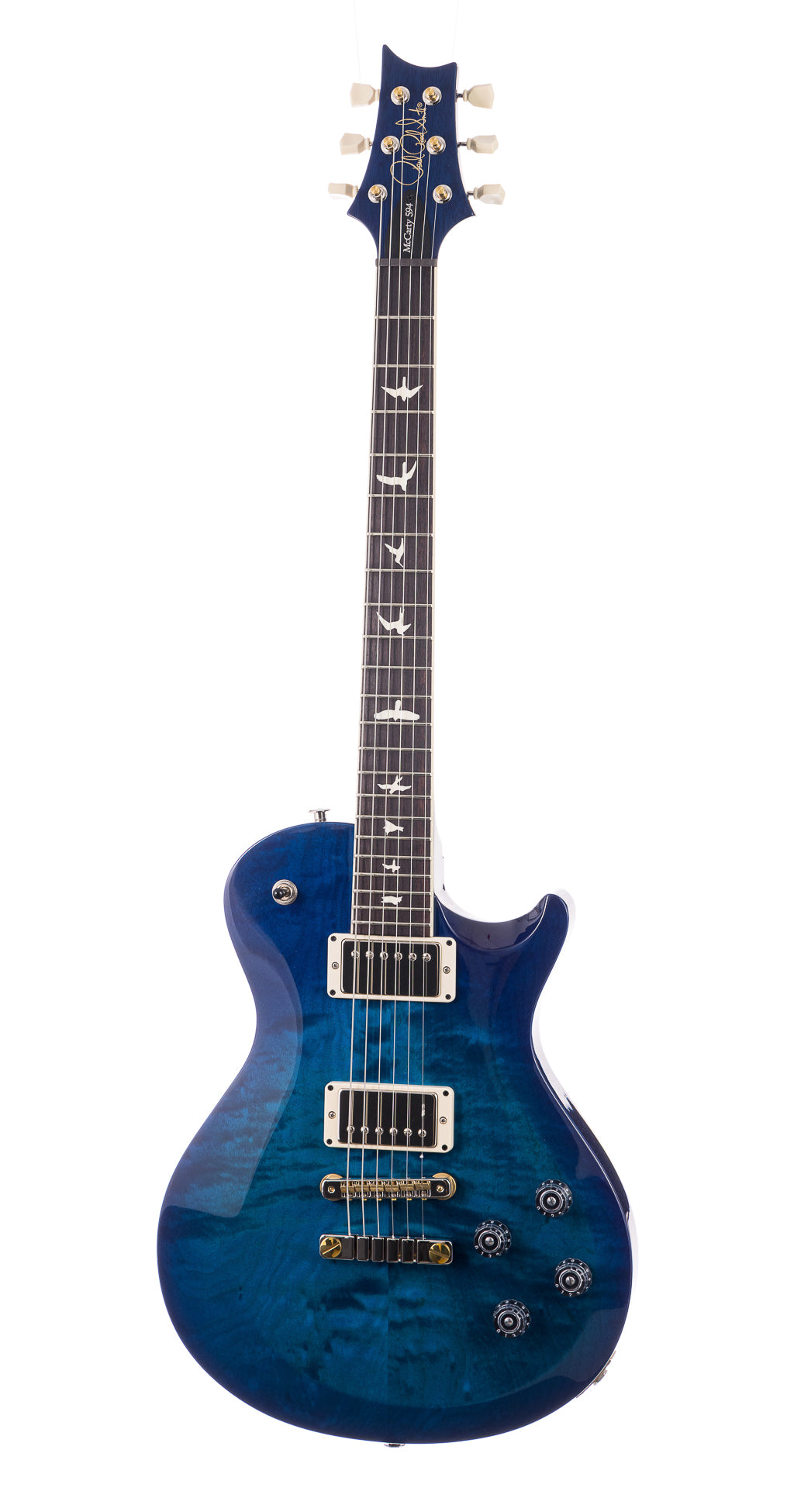 PRS S2 Singlecut McCarty 594 Quilt Maple - Lark Custom - Blue Matteo Burst (996)